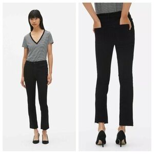 Gap sz 29 Black Regular Mid Rise Crop Kick Stretch Denim Jeans